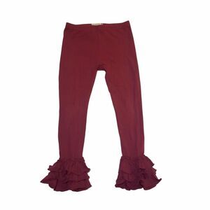 Pearls And Piggytails Girls Ruffle Bottom Leggings 10